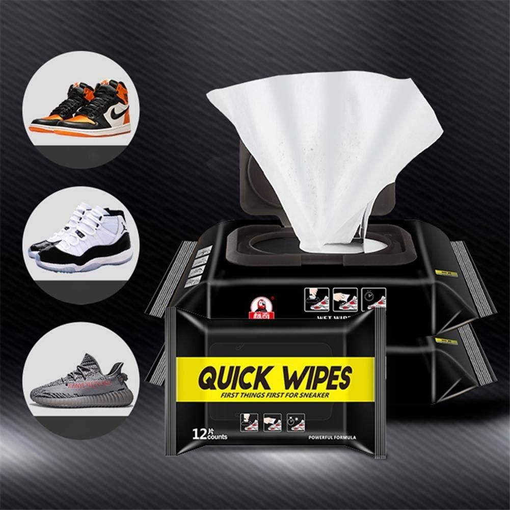 Shoe Tissue- Disposable 12 Pieces/Pack Shoe Sneaker Wipes Cleaner(Pack of 2)