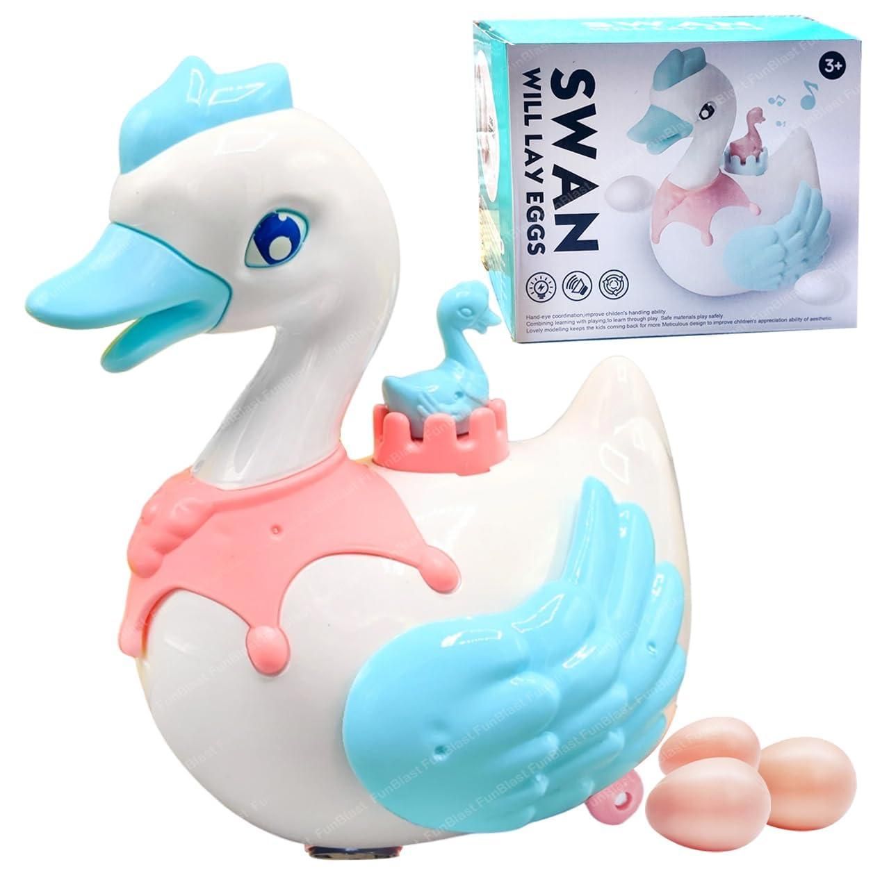 Swan Lay Egg Toy for Kids - 360 Degree Rotation