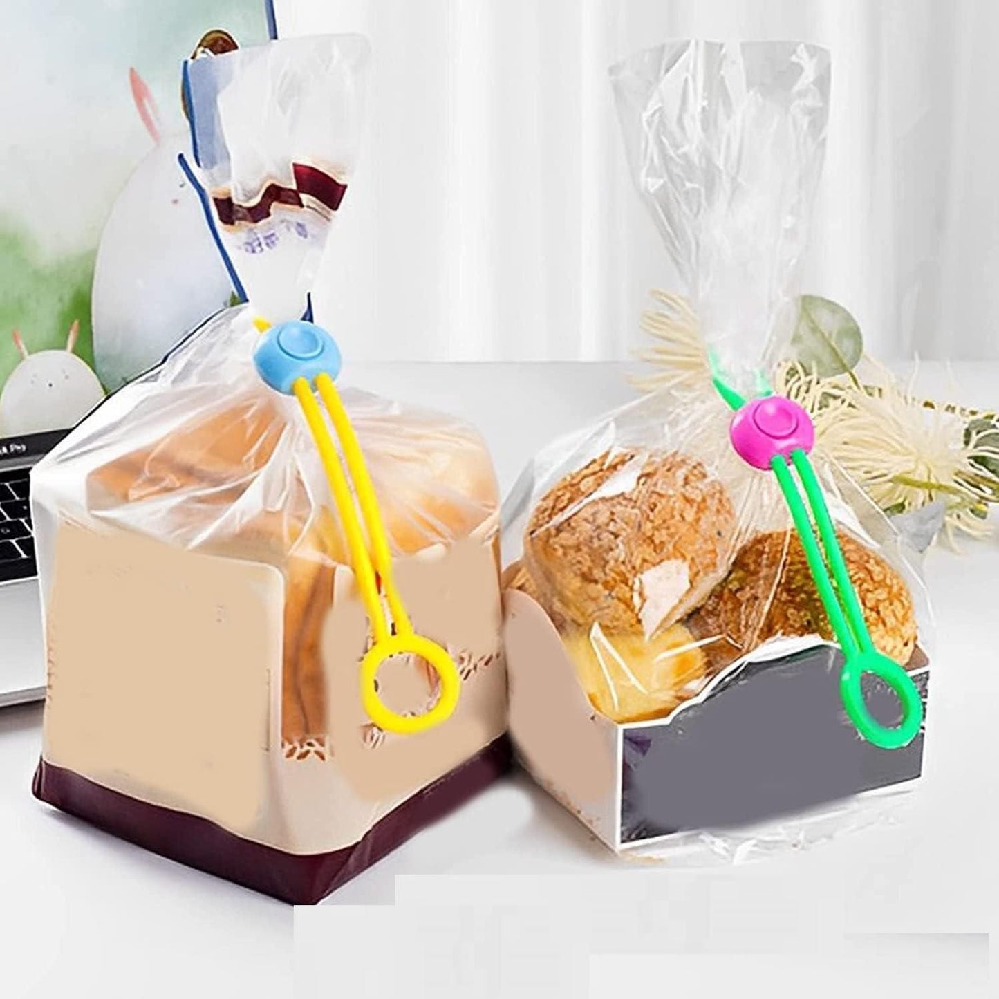 Food Bag Sealing Strap Clips (Pack of 4)