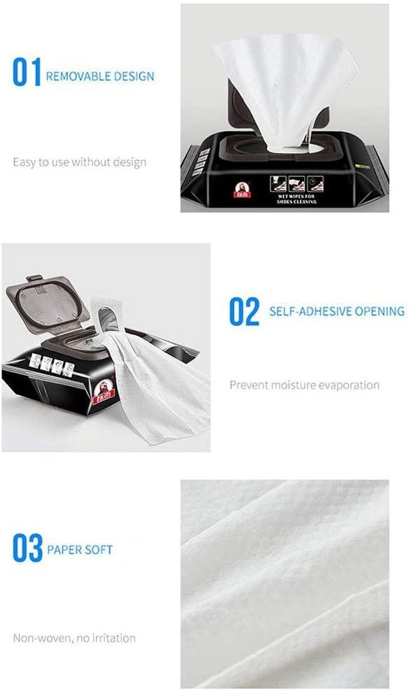 Shoe Tissue- Disposable 12 Pieces/Pack Shoe Sneaker Wipes Cleaner(Pack of 2)