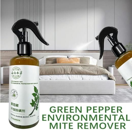 Green Pepper Anti-Mite Spray for Bedding and Clothes 100ML (Pack of 2)