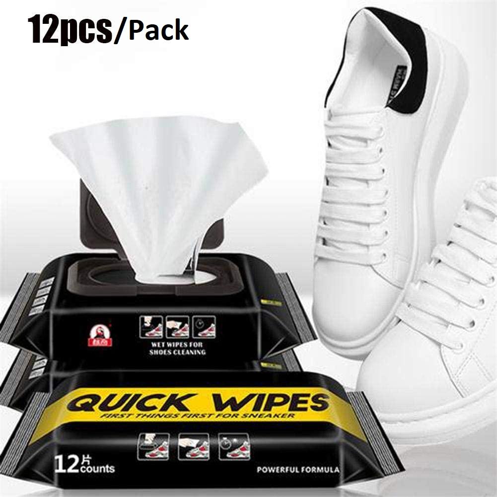 Shoe Tissue- Disposable 12 Pieces/Pack Shoe Sneaker Wipes Cleaner(Pack of 2)