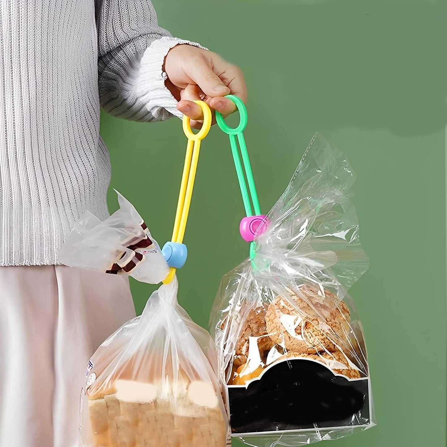 Food Bag Sealing Strap Clips (Pack of 4)